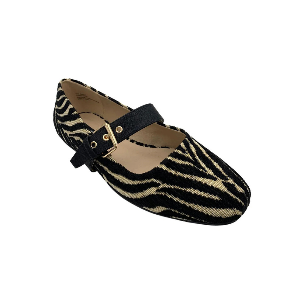 Masseys Women's Adia Flat Black/Tan - Wide - Picture 1 of 3